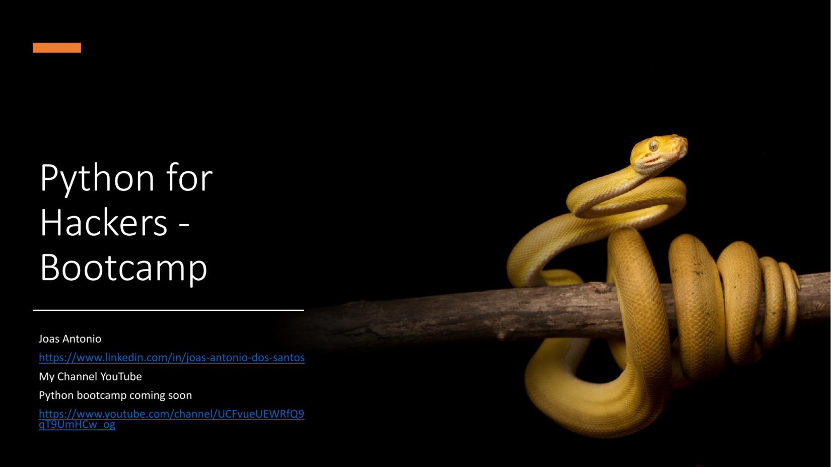 Python for Hackers - Bootcamp