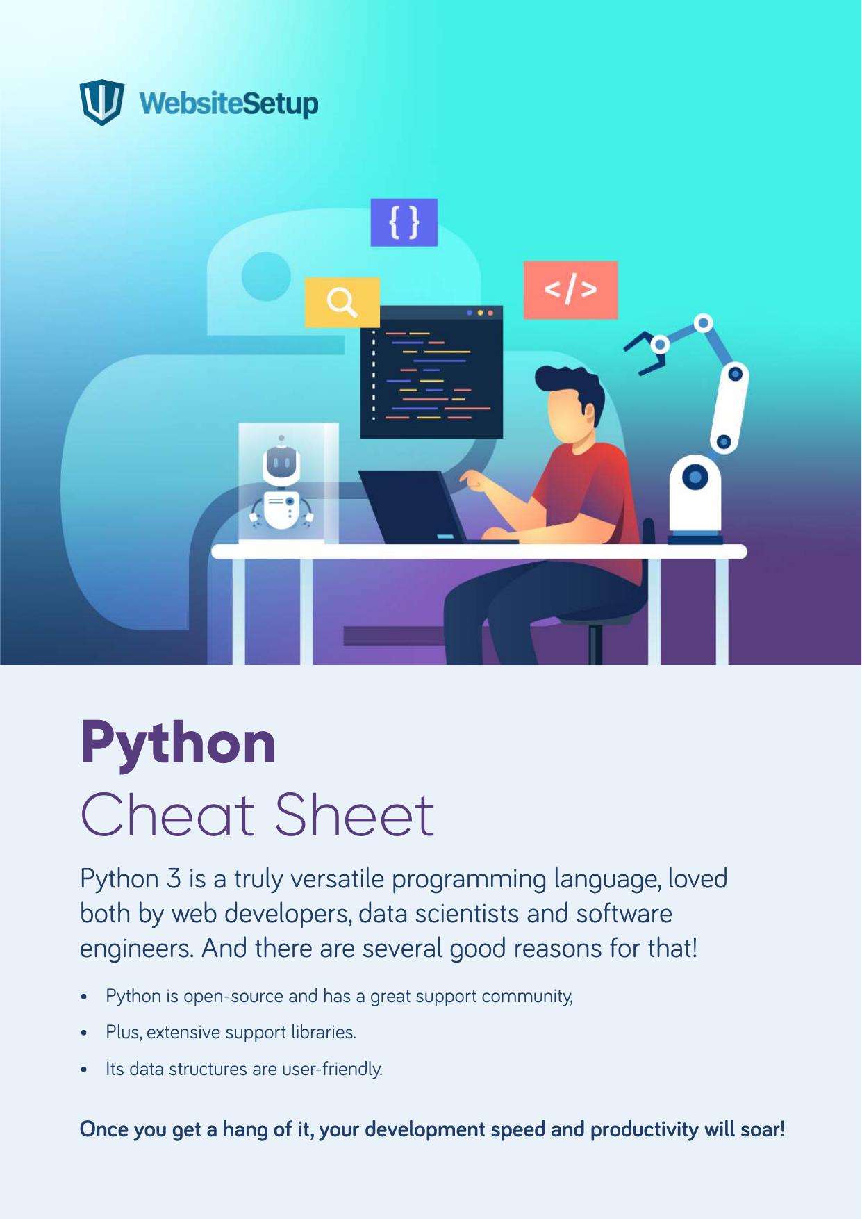 Python cheat sheet April 2021